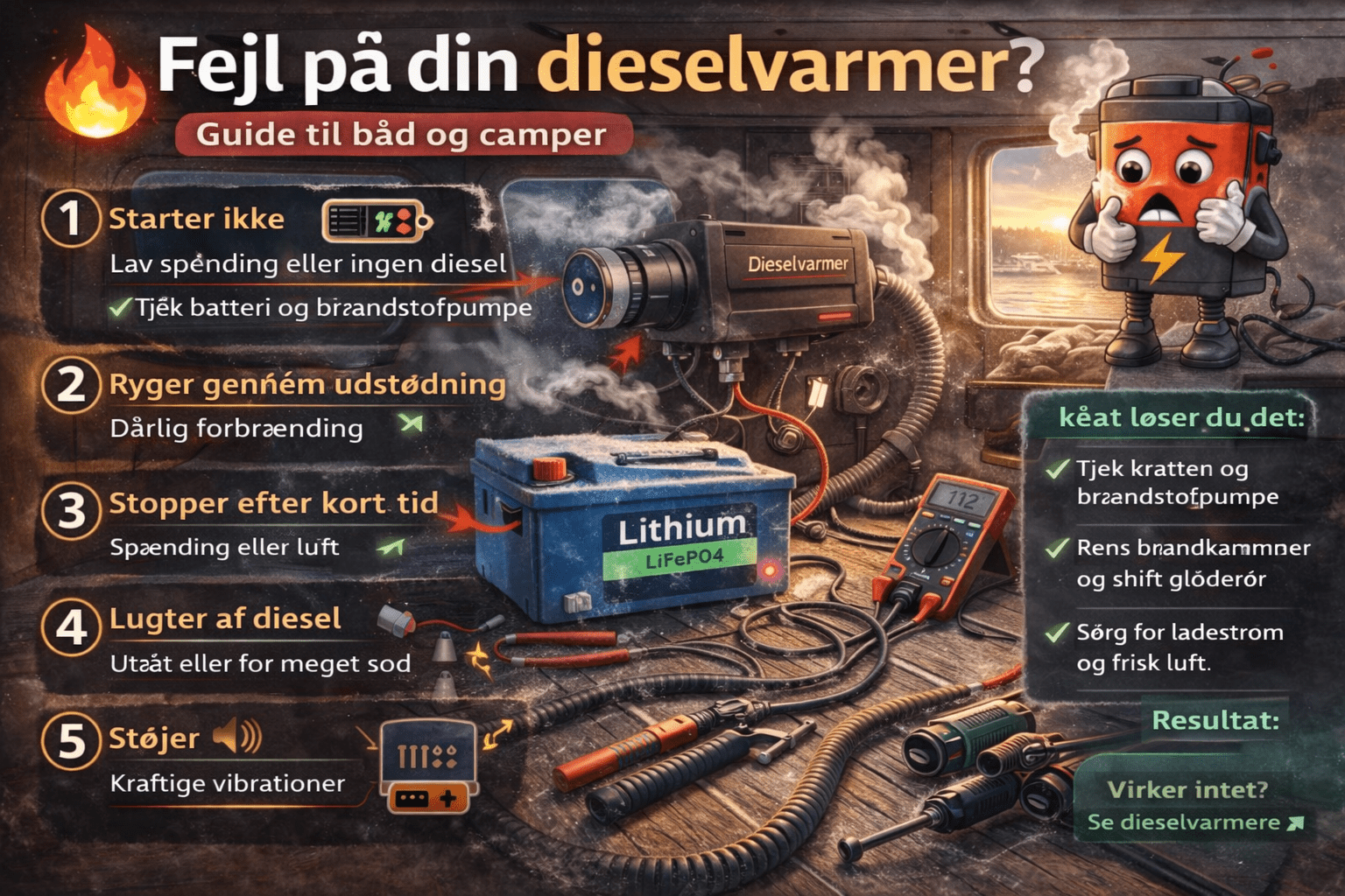 De mest almindelige problemer med dieselvarmere – og hvad du kan gøre ved dem - SejlStrøm