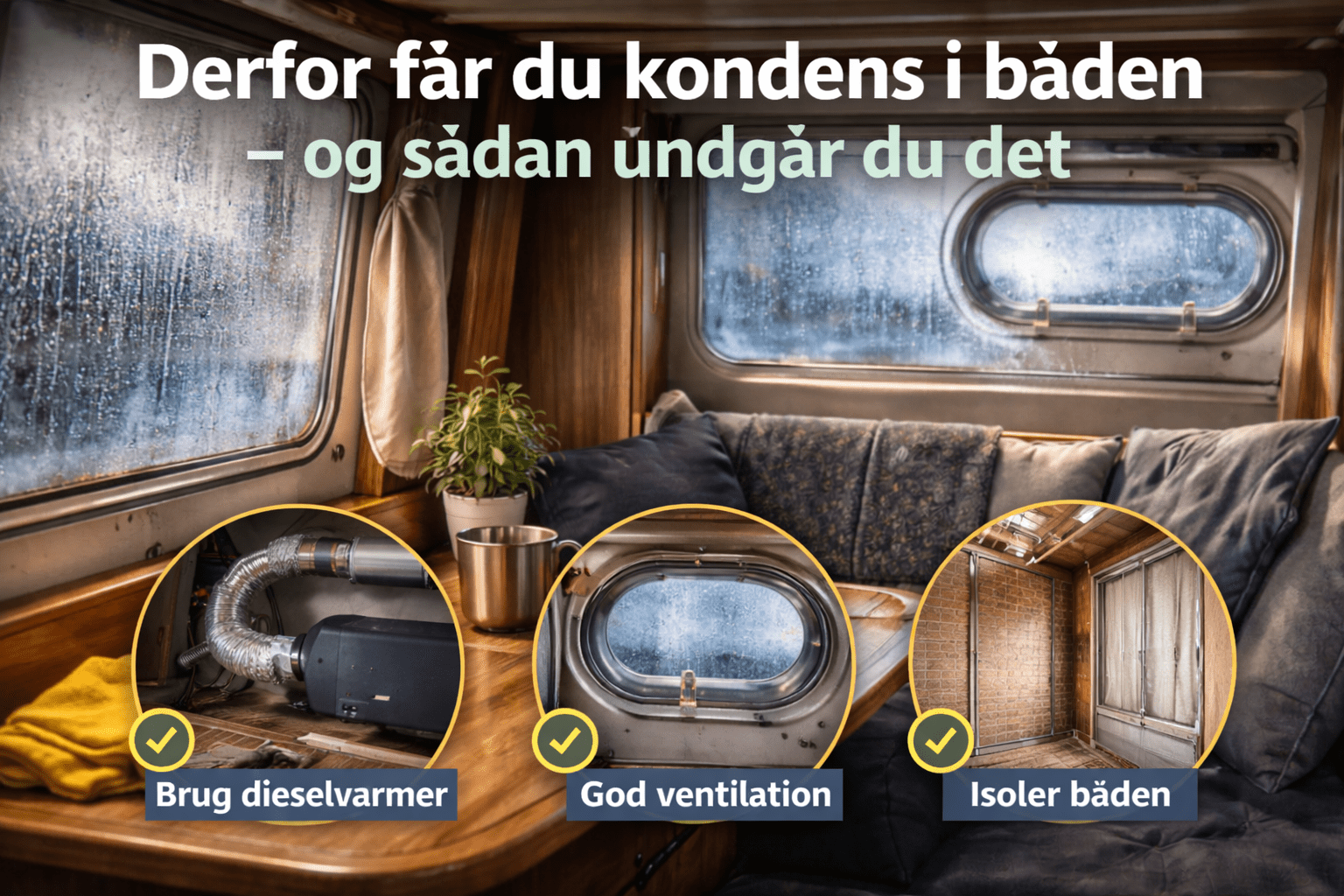 Derfor får du kondens i båden – og sådan undgår du det - SejlStrøm