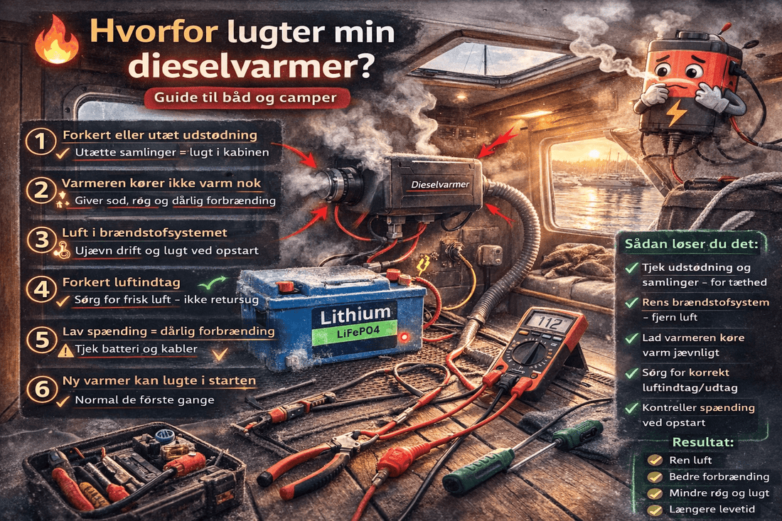 Hvorfor lugter min dieselvarmer? (Guide til båd og camper) - SejlStrøm
