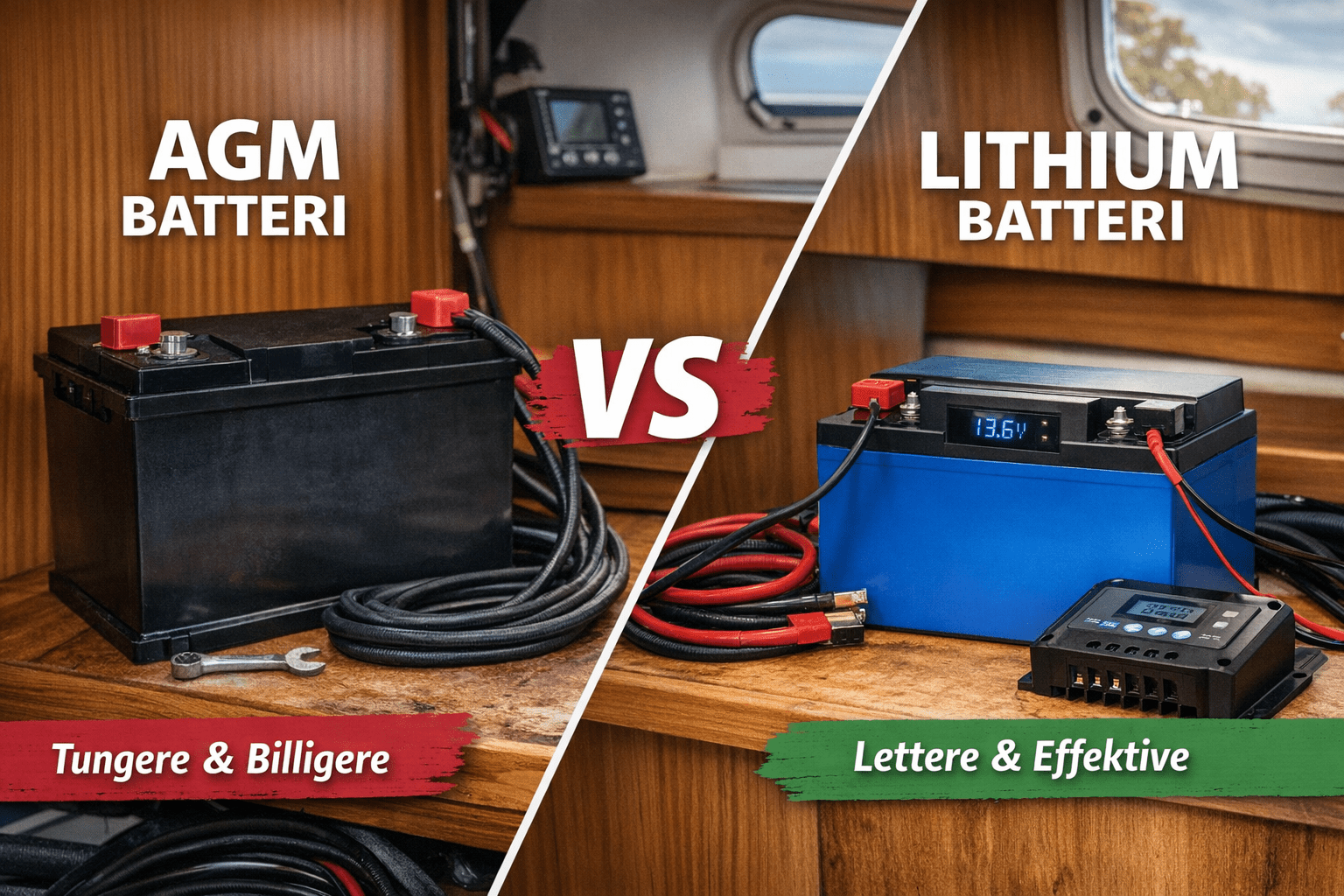 Lithium vs AGM batteri – hvad skal du vælge til båd eller camper? - SejlStrøm