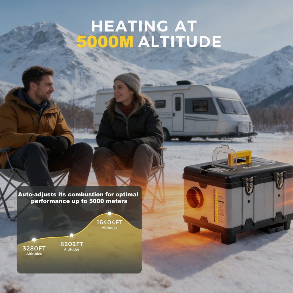 Sunster TB10 8 kW dieselfyr – Toolbox med WiFi og Bluetooth