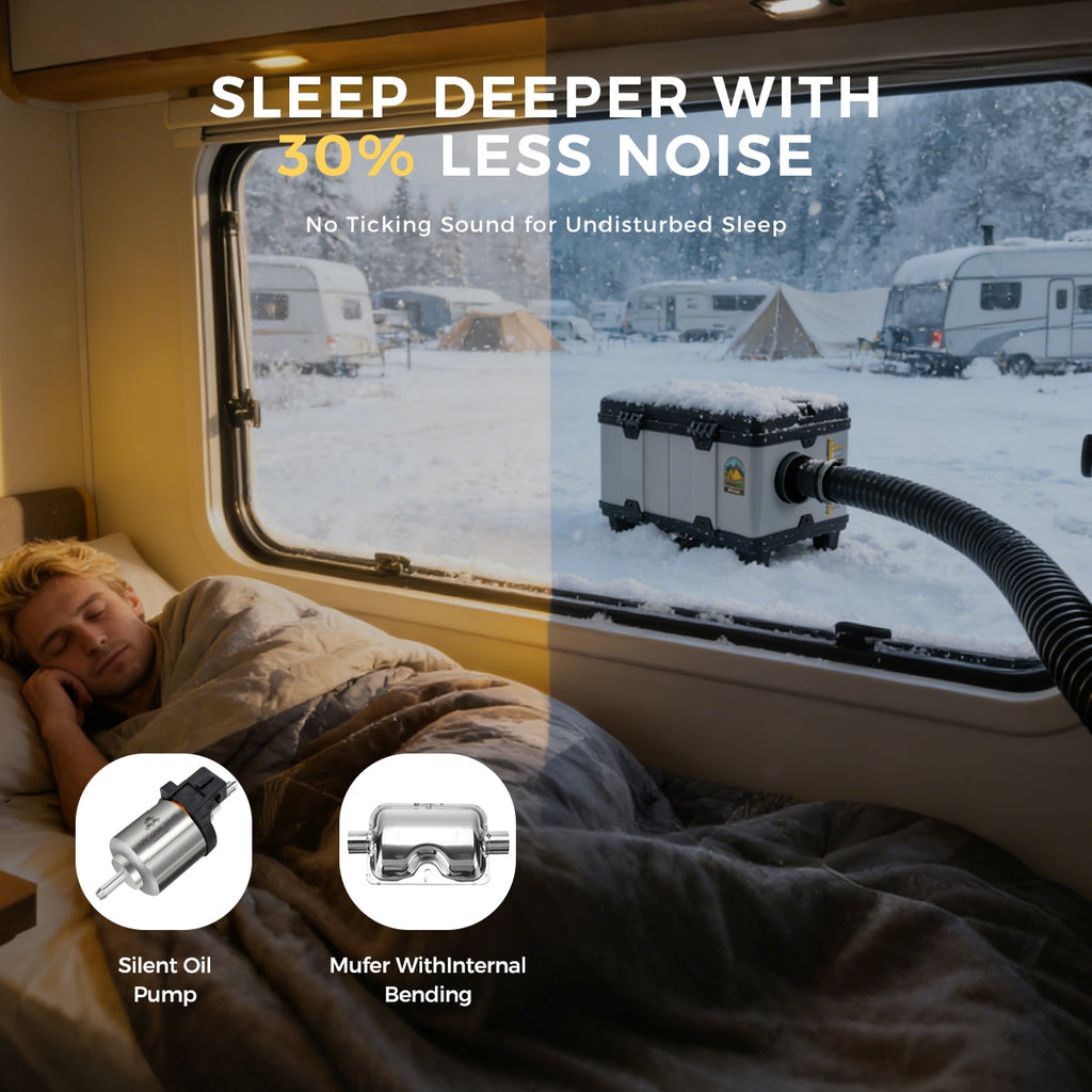Sunster TB10PRO 8 kW dieselfyr – Toolbox med WiFi og Bluetooth