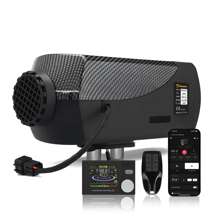 Sunster Diesel Heater Traditional 8kW 12/24V with Bluetooth