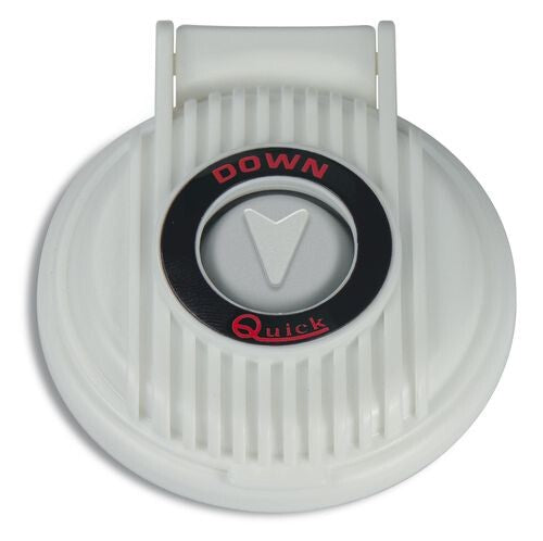 Quick foot switch down, white