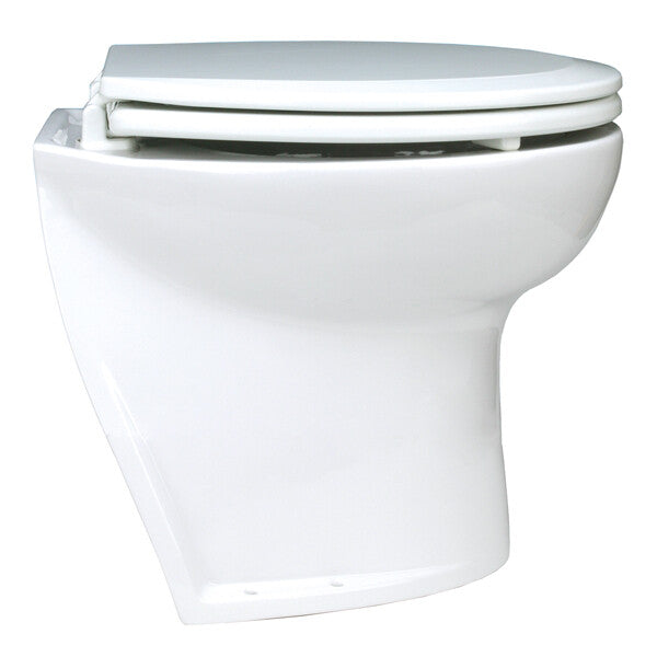 Jabsco toilet "Deluxe" m/soft close og skrå kant – deluxe 14" 24V ferskvand