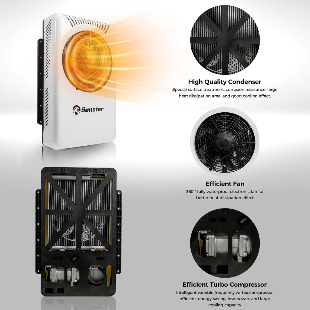 Sunster S-AC4 DC-klimaanlæg – 12/24 V