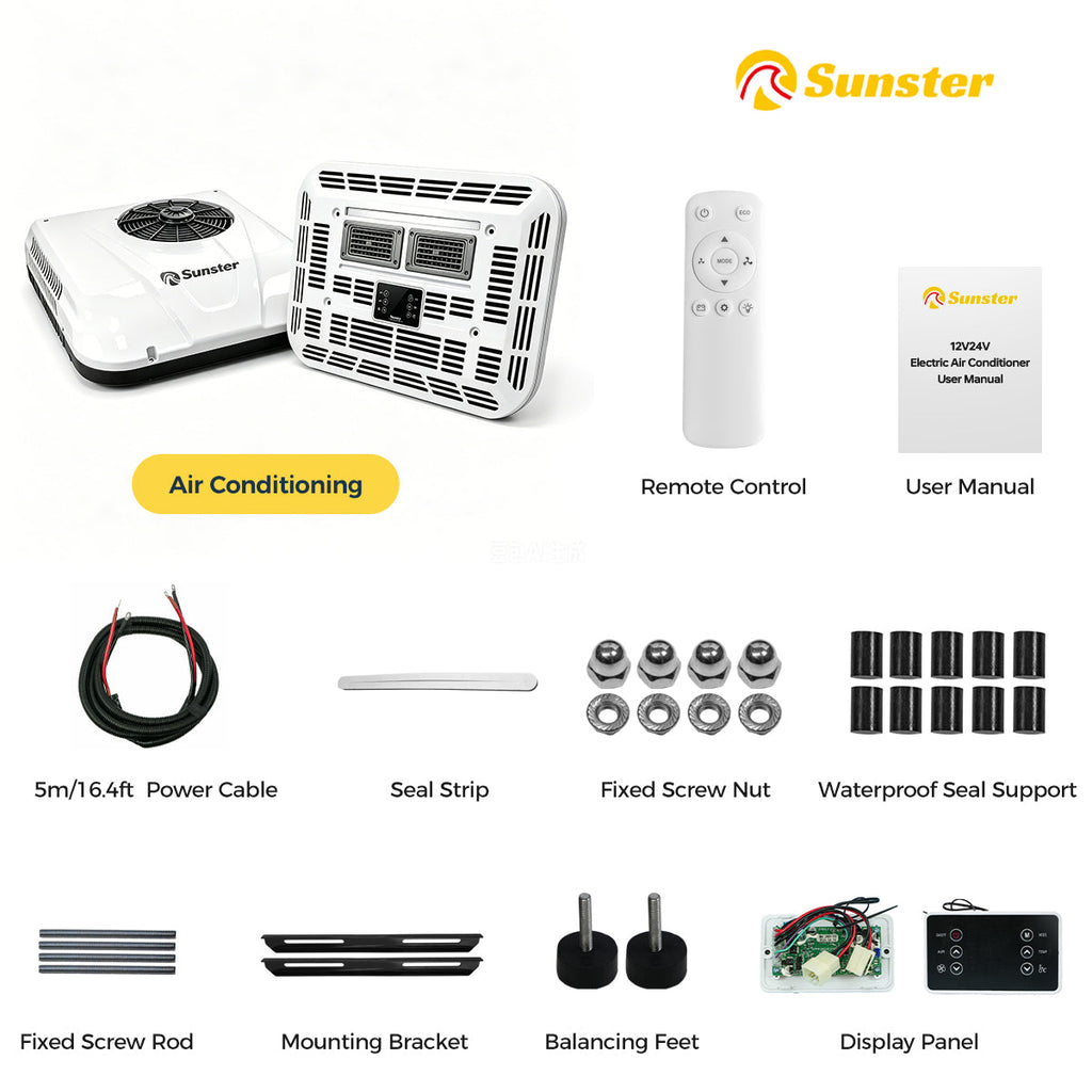 Sunster DDK-KTD2 DC-klimaanlæg – 12/24 V