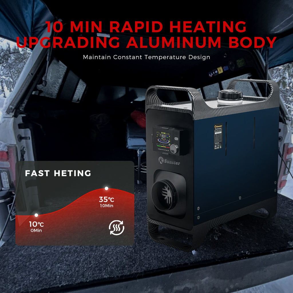 Sunster A2302BH 8 kW dieselfyr – alt-i-ét med Bluetooth
