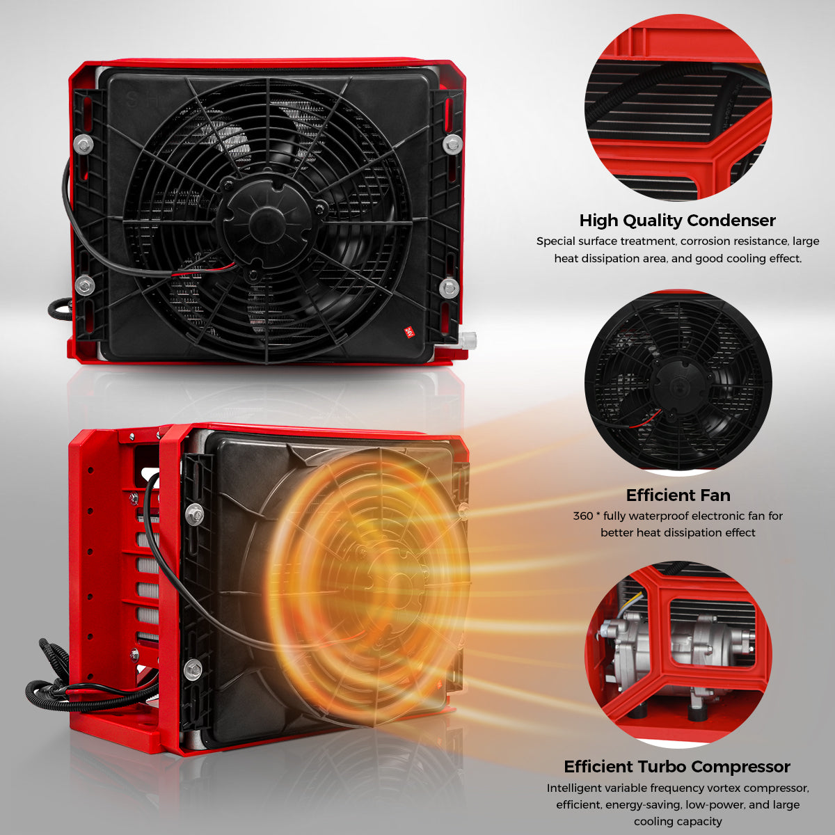 Sunster S-AC1 DC-klimaanlæg – 12/24 V