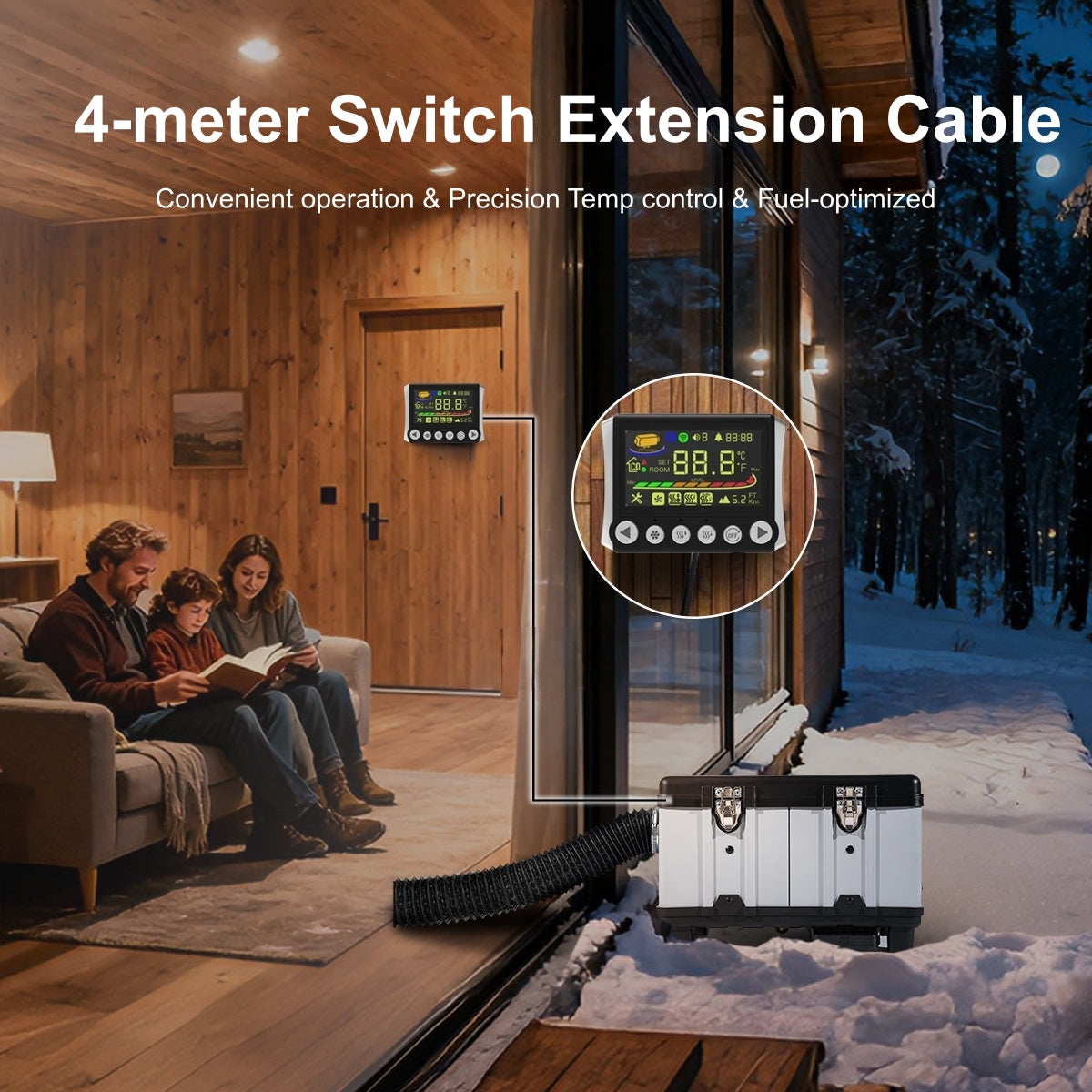Sunster TB10 8 kW dieselfyr – Toolbox med Bluetooth
