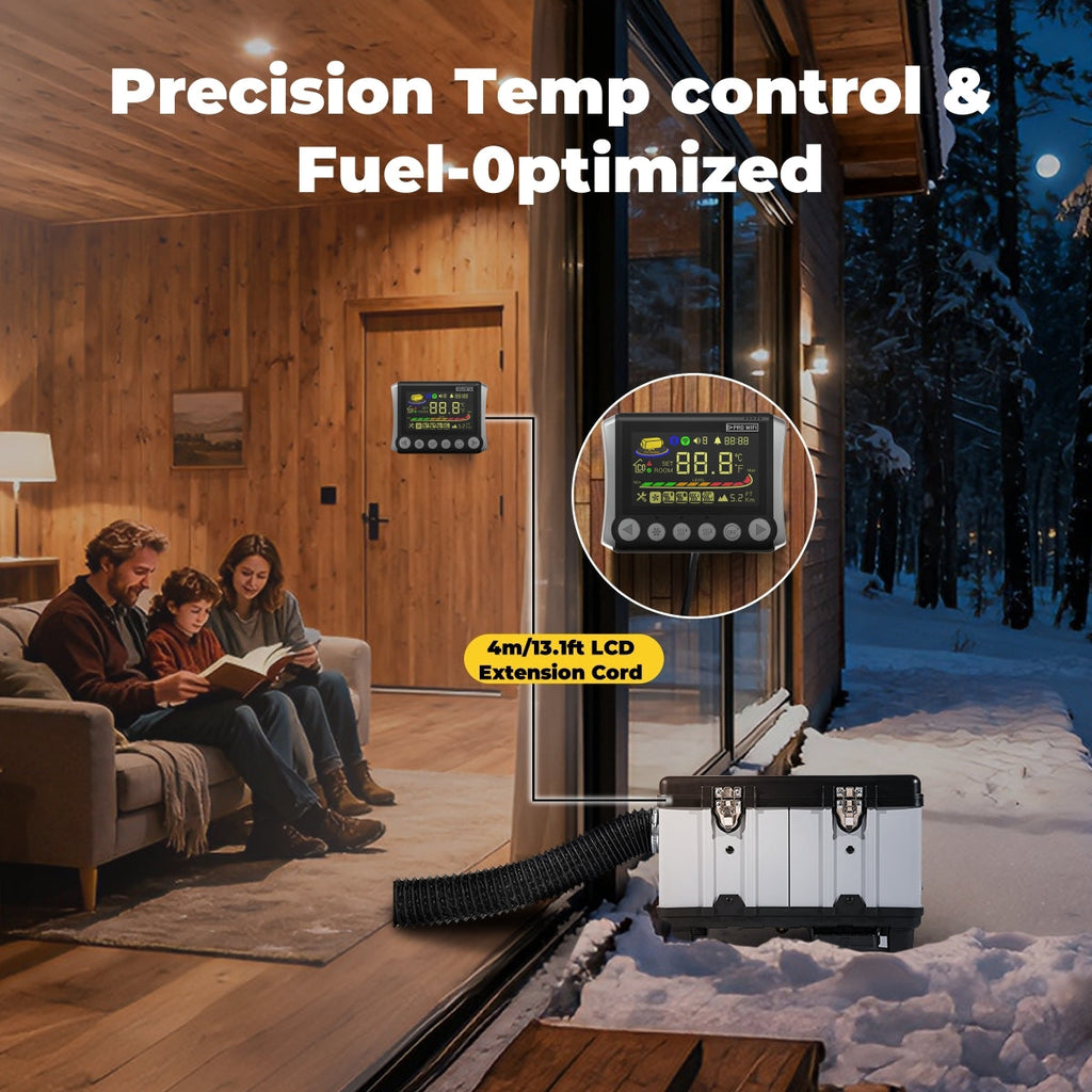Sunster TB10PRO 8 kW dieselfyr – Toolbox med WiFi og Bluetooth