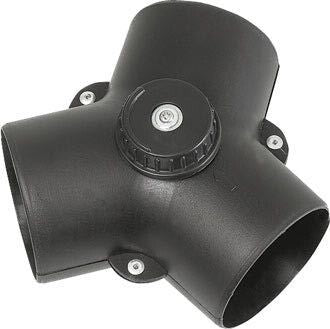 Y-ventil med spjæld til varmluftssystem – 55 mm