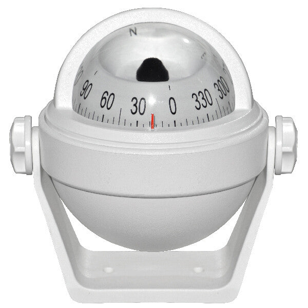 Riviera kompas m/bøjle Stella 2 ½", hvid
