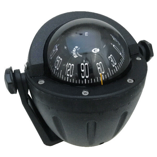 Riviera bracket-mount compass Zenith 3”, black