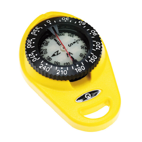 Riviera Orion hand-bearing compass, yellow