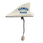 Glomex Mako VHF antenne m/kabel og stik – VHF hvid