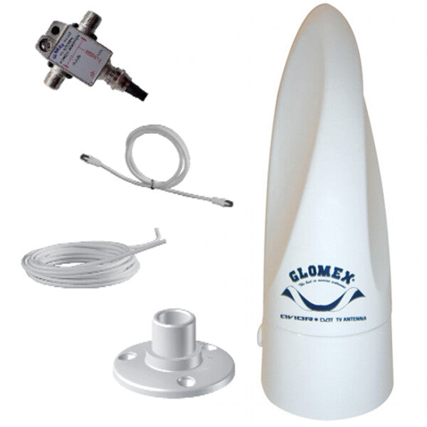Glomex VT300 Avior compact TV antenna w/cable & mount