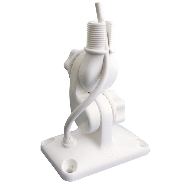 Glomex RA135 antenna ratchet mount 4-way, white nylon