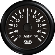 Kus amperemeter sort, med 50Amp shunt 12/24V