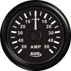 Kus amperemeter sort, med 50Amp shunt 12/24V – Palby varenr. 1116468