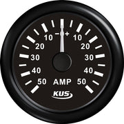 Kus amperemeter sort, med 50Amp shunt 12/24V – Palby varenr. 1116468