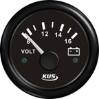 Kus voltmeter sort 12V
