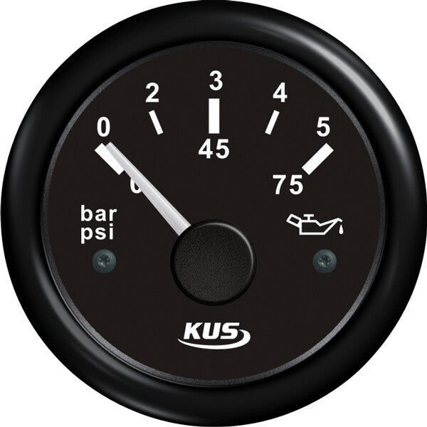 Kus olietryk sort 0-5bar, 10-184 & 240-33ohm, 12/24V – Palby varenr. 1116490