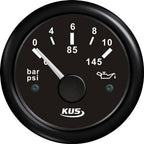 Kus olietryk sort 0-10bar, 10-184 & 240-33ohm, 12/24V