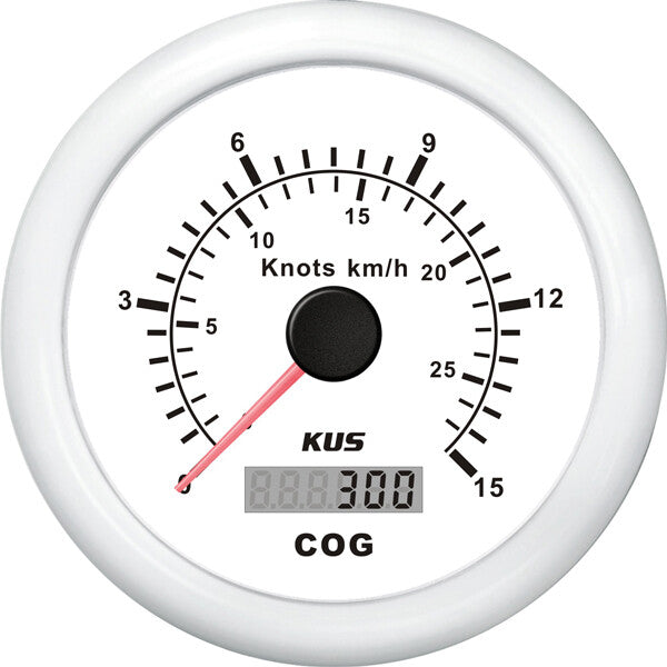 Kus gps speed 0-15knob, hvid 12/24V Ø85