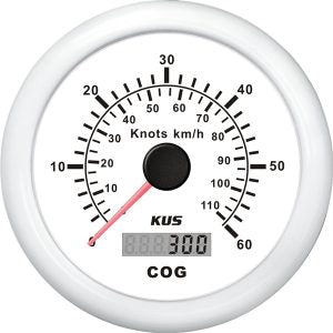 Kus gps speed 0-60knob, hvid 12/24V Ø85