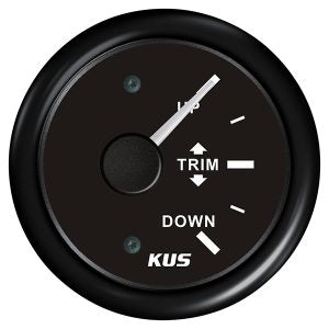 Kus trimindikator, sort 0-190ohm, 12/24V