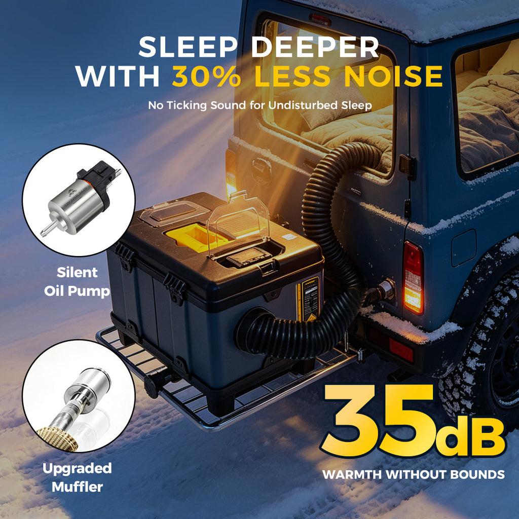Sunster TB10WF 8 kW dieselfyr med WiFi og Bluetooth og CO-overvågning