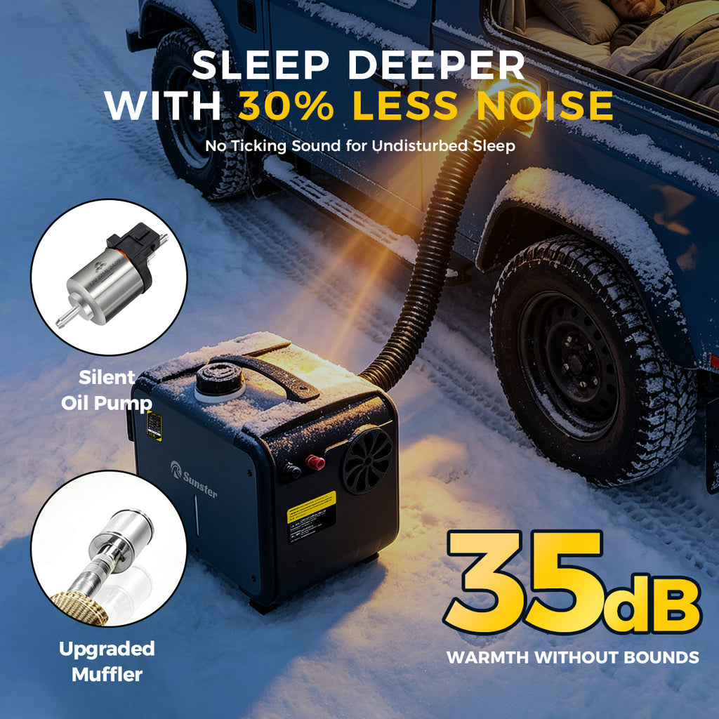 Sunster TP G1 8 kW dieselfyr – alt-i-ét med Bluetooth og GSM/LTE