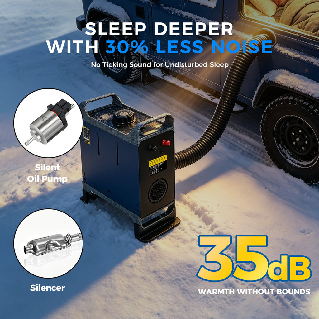 Sunster TR B2 8 kW dieselfyr – alt-i-ét med Bluetooth
