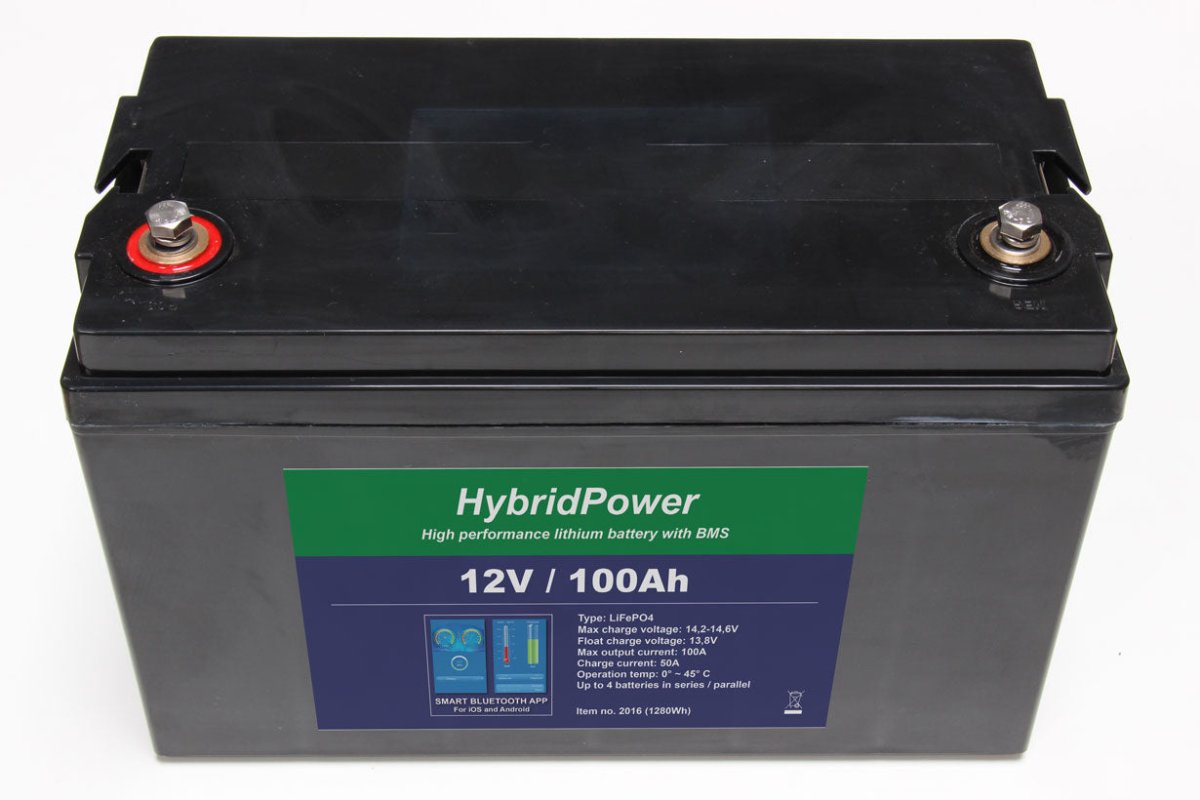 12 V 100 Ah LiFePO₄ Batteri – Lang Levetid & Let Vægt - SejlStrøm