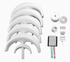 12 V 1200 W 5 - bladet vindgenerator med laderegulator – Mini lanterne design - SejlStrøm