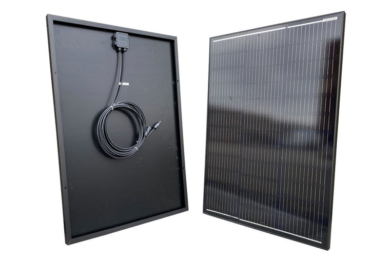120 W 12 V Solcellepanel – Sort Monokrystallinsk - SejlStrøm