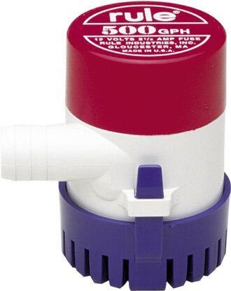 Rule Lænsepumpe 500 GPH – 1893 L/t, fås i 12V og 24V – 500 gph 24V