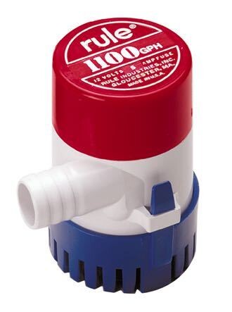 Rule Lænsepumpe 1100 GPH – 4164 L/t, fås i 12V og 24V – gph 24V