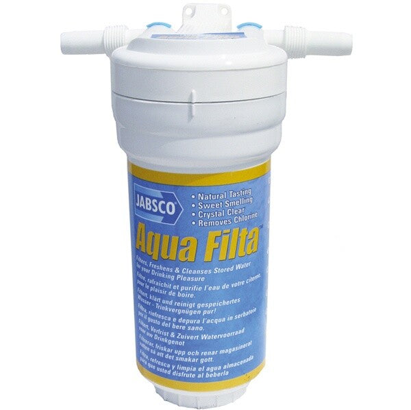 Jabsco water filter complete 13mm hose, max 14 ltr/min