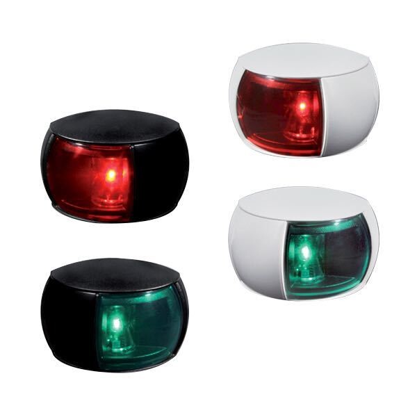 Hella LED lanterner – LED lanterne 2NM sort plast styrbord