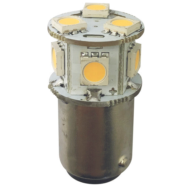 1852 LED bajonet BA15D Ø19x33mm 10-36Vdc, 2 stk