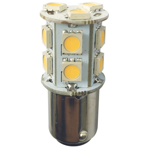 1852 LED bajonet BA15D Ø19x43mm 10-36Vdc, 2 stk