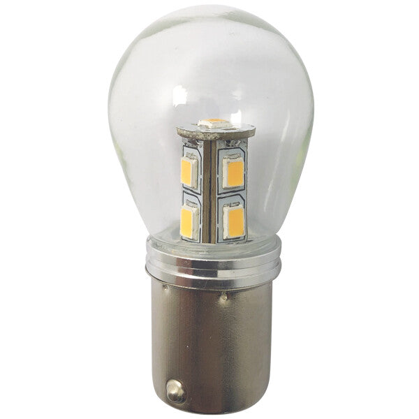 1852 LED bulb BA15S Ø25x48mm 10-36Vdc dimmable, 2 pcs
