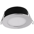 Casolux Malou LED indbygningsspot – RF stål hvid/rød 3000K 10-32V