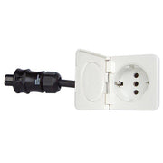 Ratio flush-mounted Schuko for shore power with cover 16A IP44