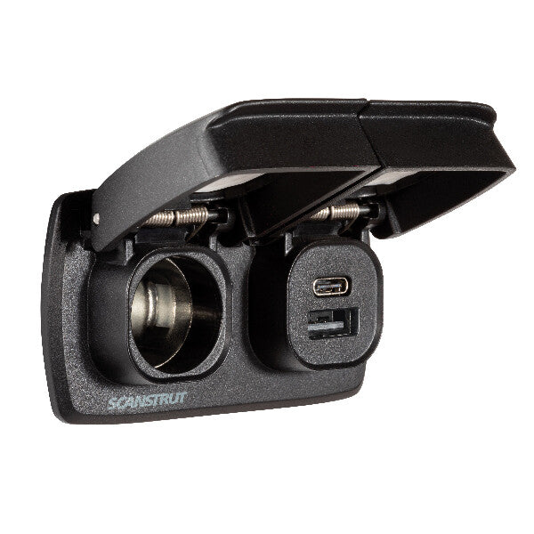ScanStrut Flip-Pro Duo USB-A/C & 12/24V strømudtag
