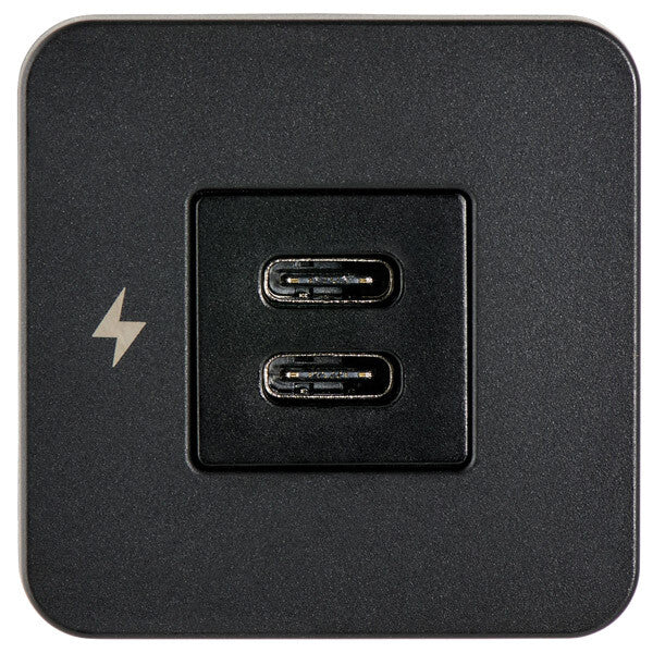 Scanstrut Tile indbygningstik USB-C & USB-C sort
