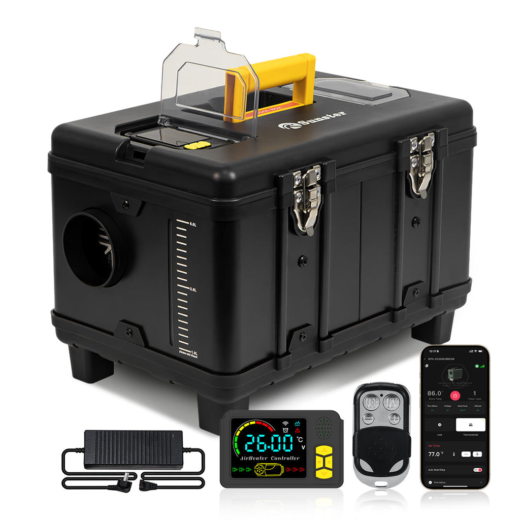 Sunster TB10 8 kW dieselfyr – Toolbox med Bluetooth