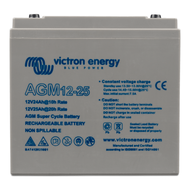 12V/15Ah AGM Super Cycle Batt. (M5) - SejlStrøm